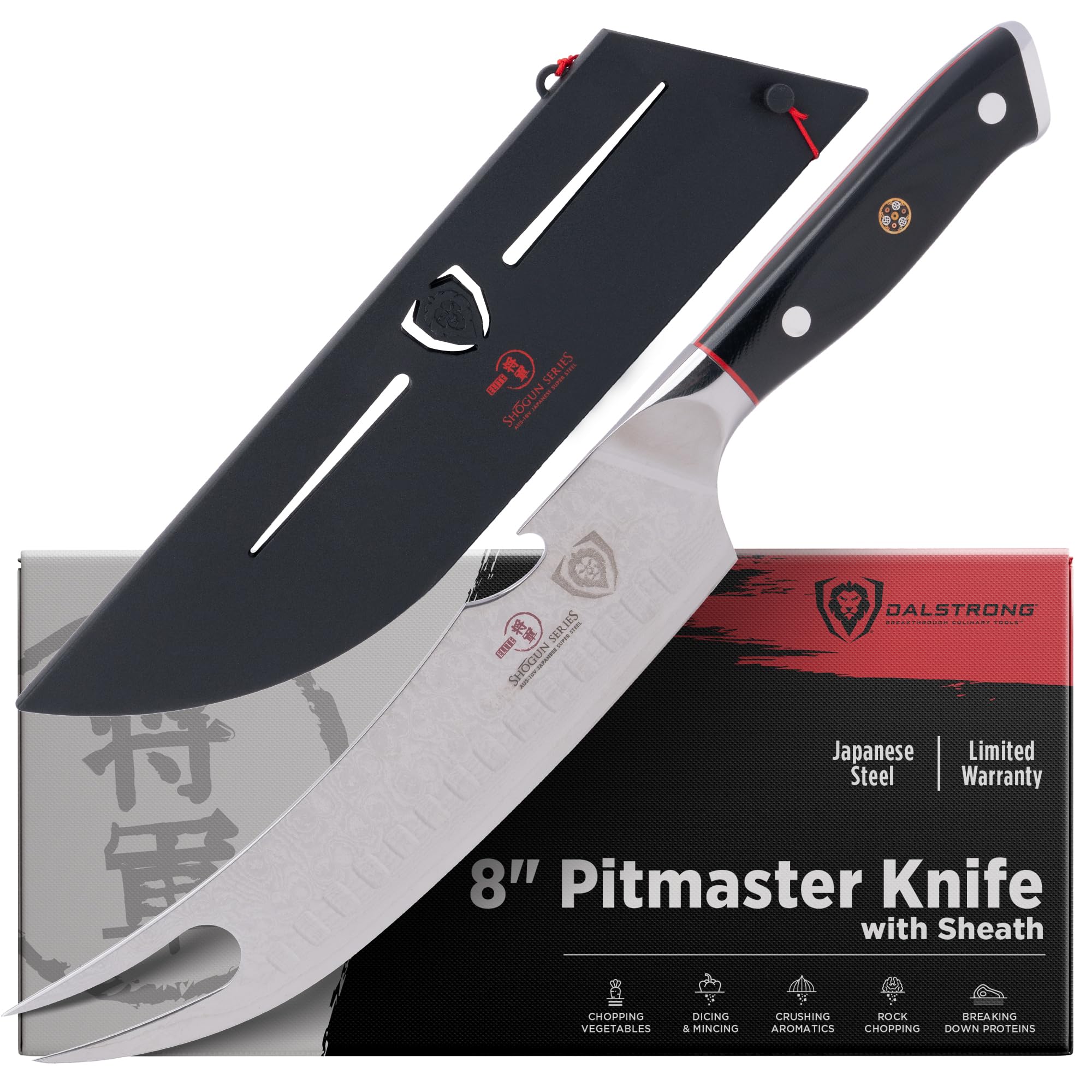 Dalstrong Pitmaster BBQ & Meat Knife - 8 inch - Shogun Series ELITE