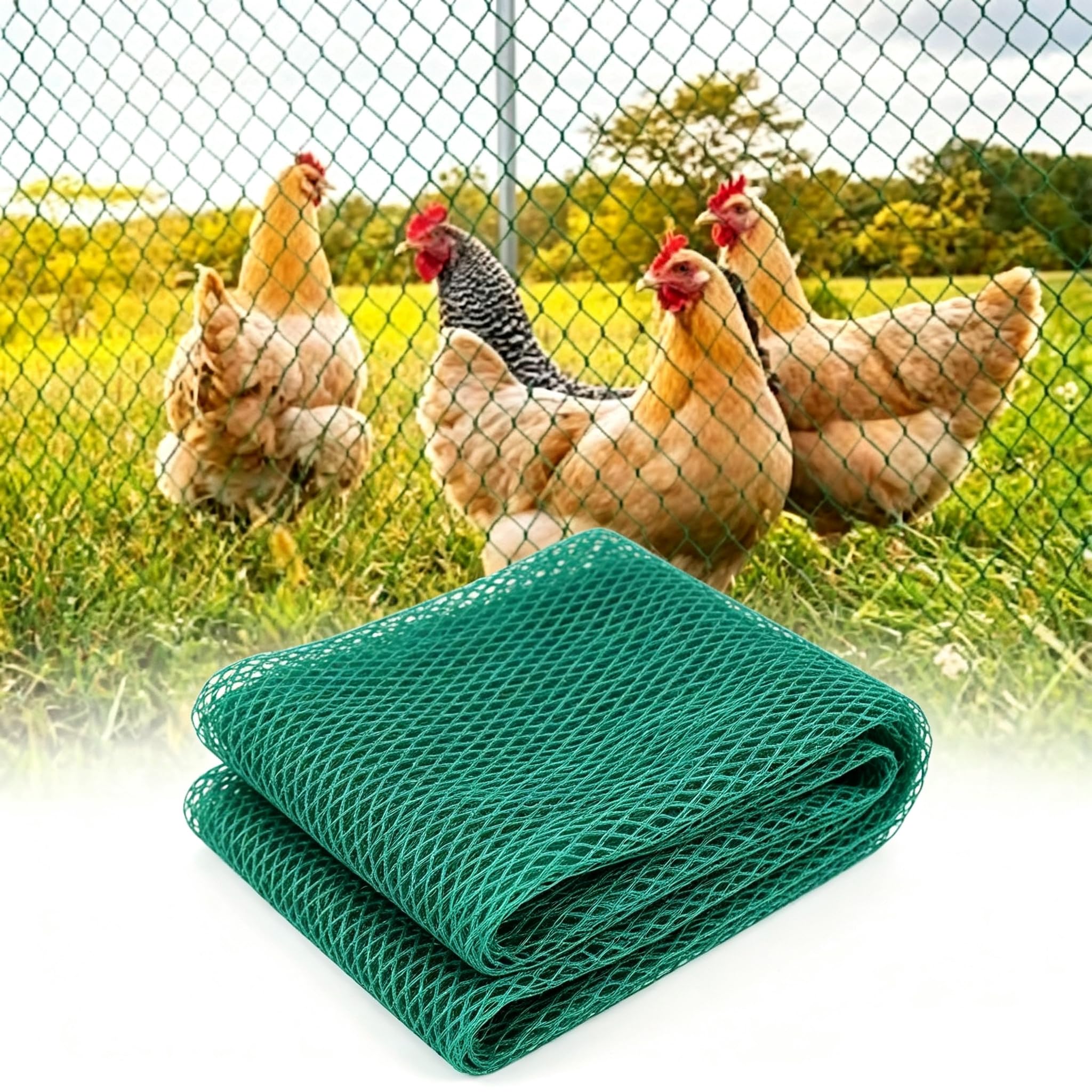 Genérico Mallas De Protección contra Aves De Malla Fina 10x10 15x15m,Red De Protección contra Insectos Palomas Y Granizo,Mallas para Jardines Árboles Frutales Bancales Elevados,4x10m