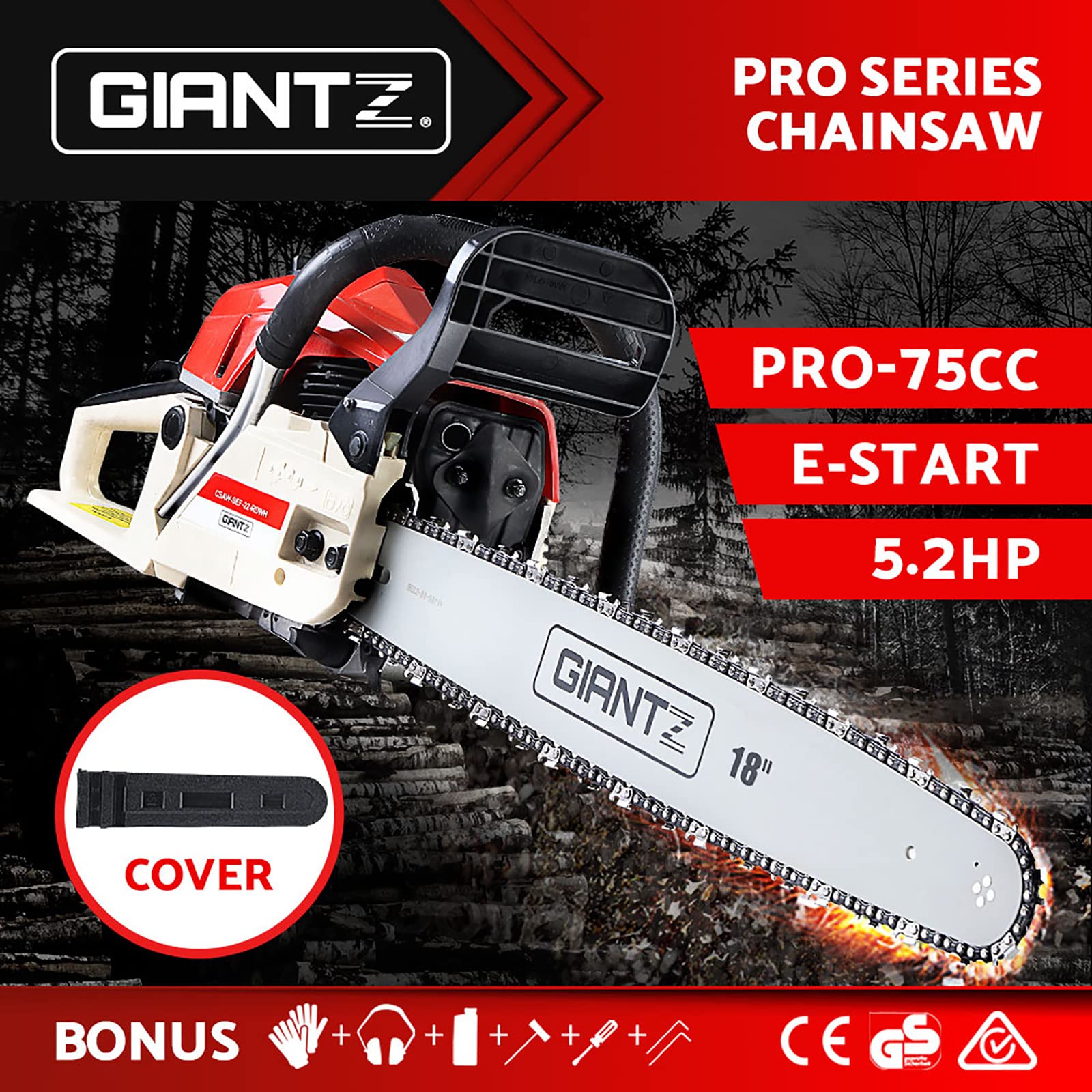 Giantz Chainsaw Chainsaws 75cc Petrol 