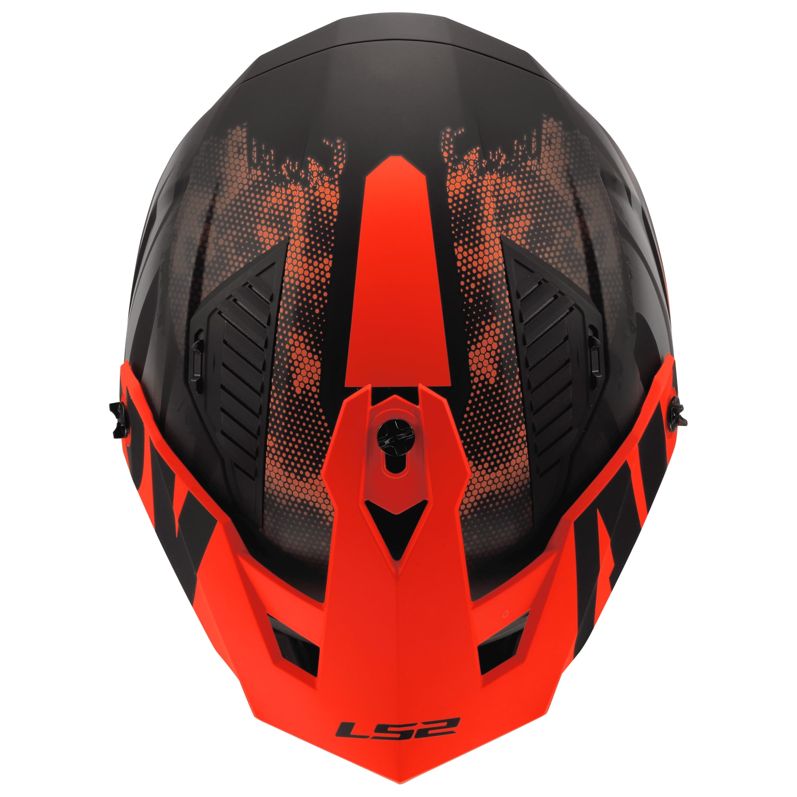 LS2, Casque Moto Modulable DRIFTER GAS Grey Orange, XXL