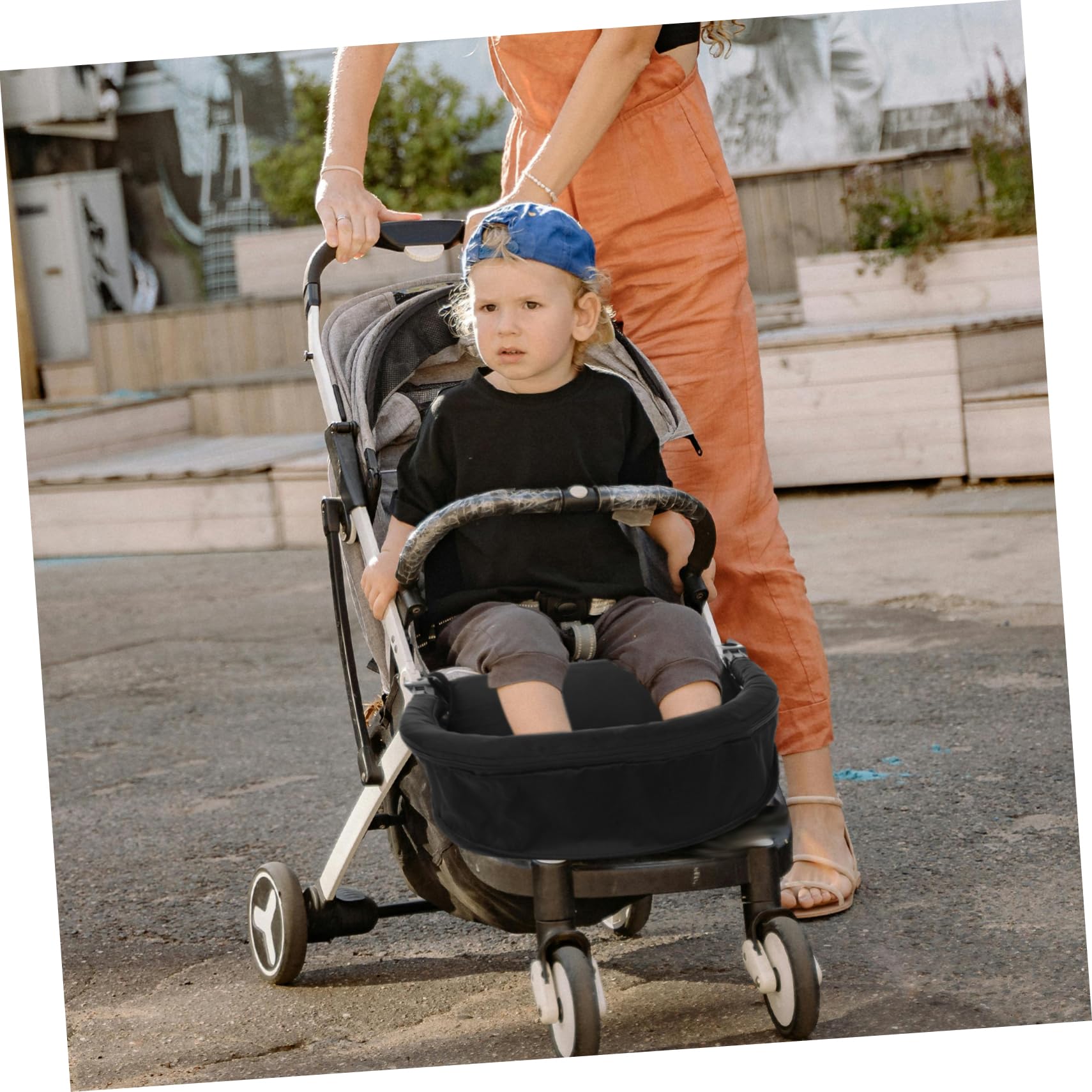 Accessori Per Passeggino Vassoio Per Snack Poggiapiedi Regolabile Per Passeggino Ombrello e Jogging