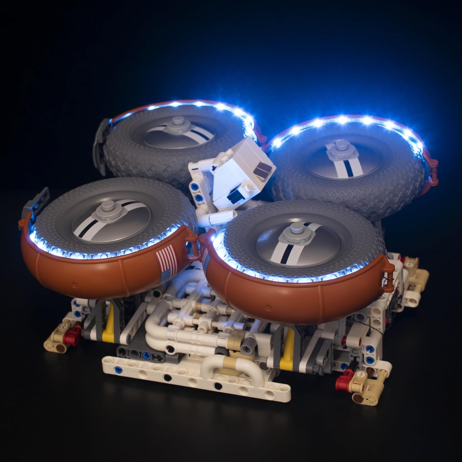 LightGo LED Lighting Kit Designed for Lego 42182 NASA Apollo Lunar Roving Vehicle - LRV Building Set - Not Include Model (Classic Version)