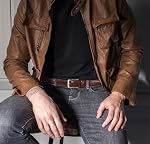 MILORDE Ceinture de robe en cuir véritable pour homme, faite main, 100% Cuir de vache, mode & Designs classiques pour les affaires de travail et occasionnel