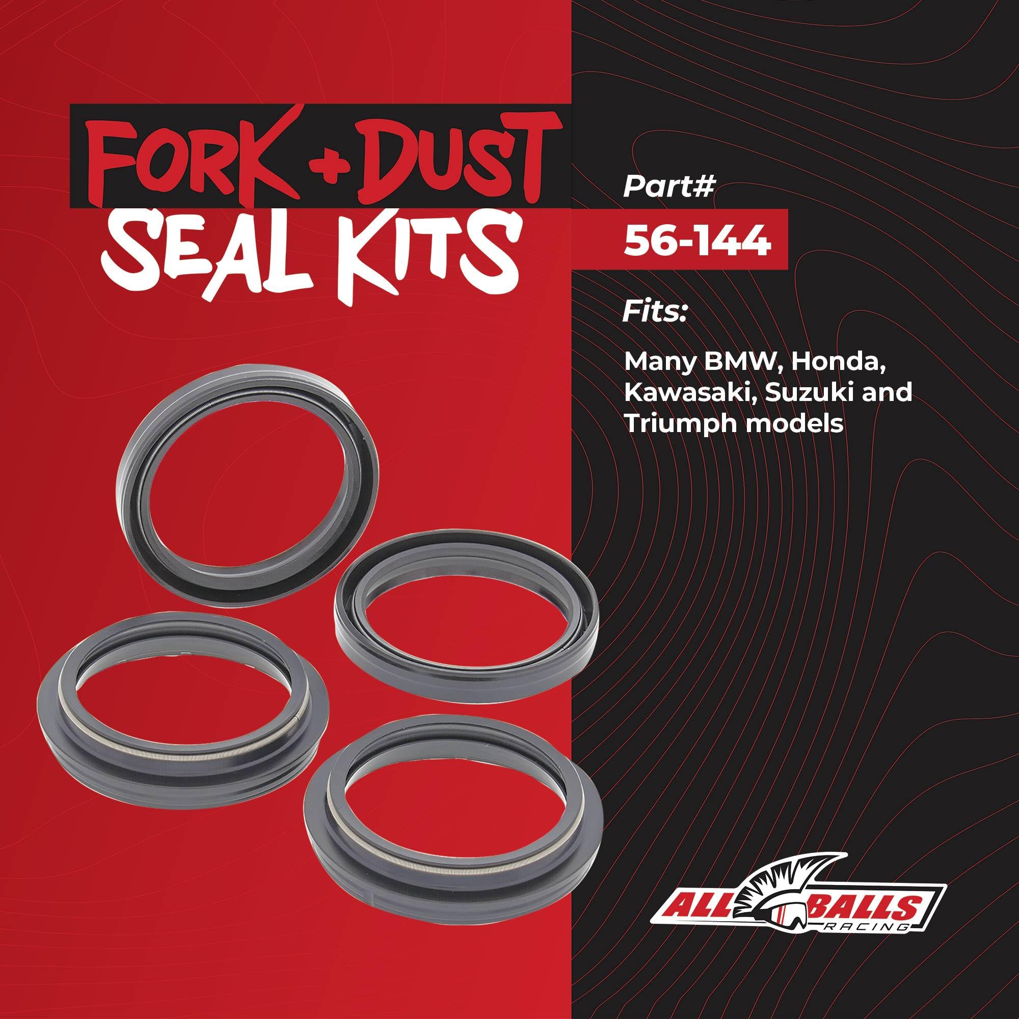 Amazon.com: All Balls Racing Fork and Dust Seal Kit for Harley