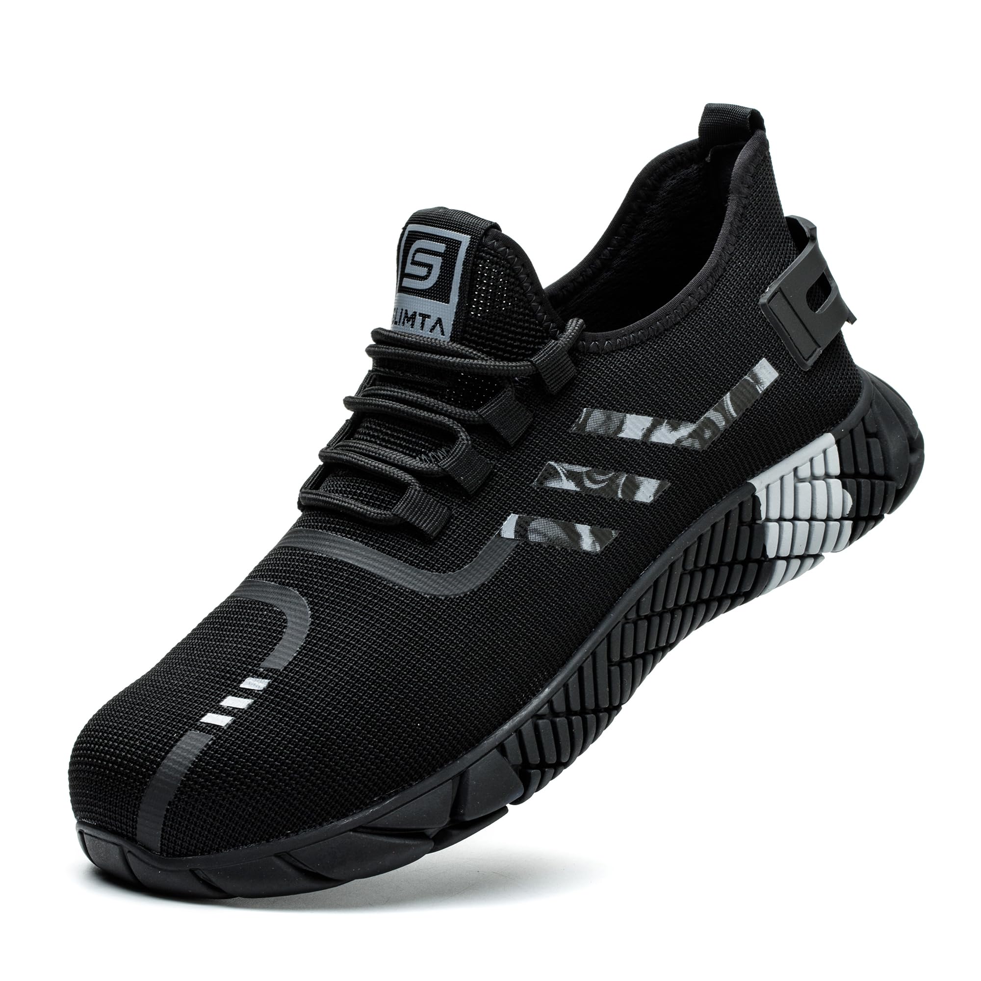 SLIMTA® Safety Shoes for Men Women Steel Toe Boots Non-Slip Lightweight Breathable Sneakers Puncture Proof Protective Industrial Shoes