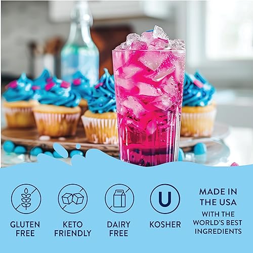 Miniatura 4 de Jordan's Skinny Mixes Jarabe sin azúcar, sabor unicornio, potenciador de agua con sabor a frutas, mezcla de bebida para té helado, limonada y más,