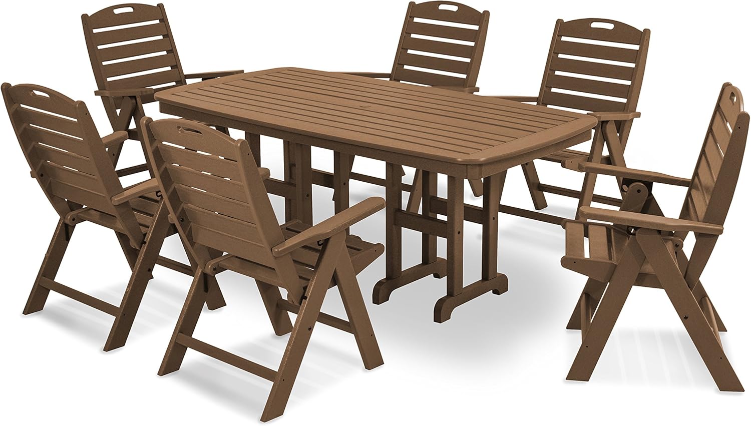 POLYWOOD® Nautical Dining Set, Teak