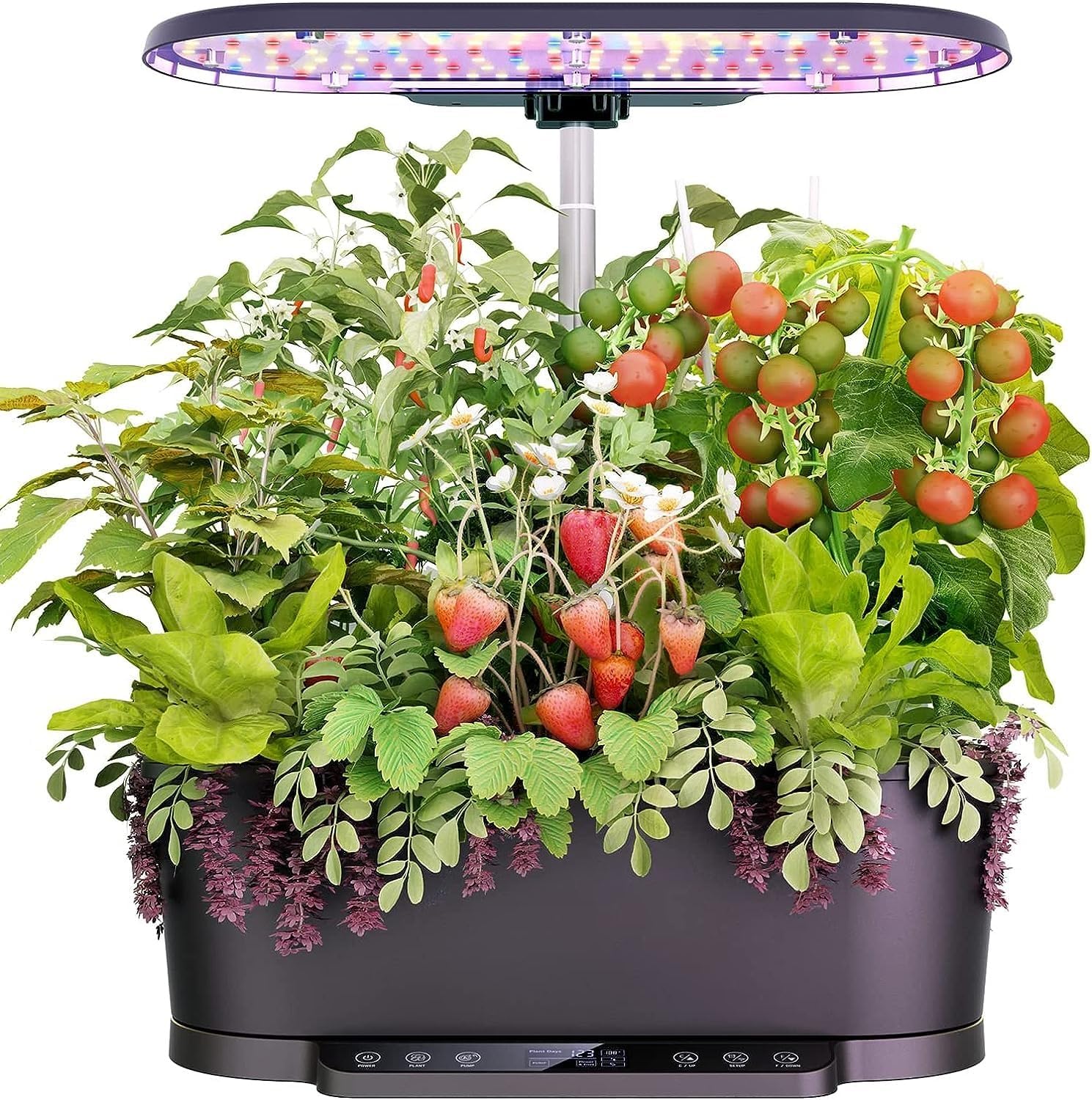 YAOJIA Hydroponic Grow Kit Indoor Garden Hydroponic Growing System, WiFi 15 Pods