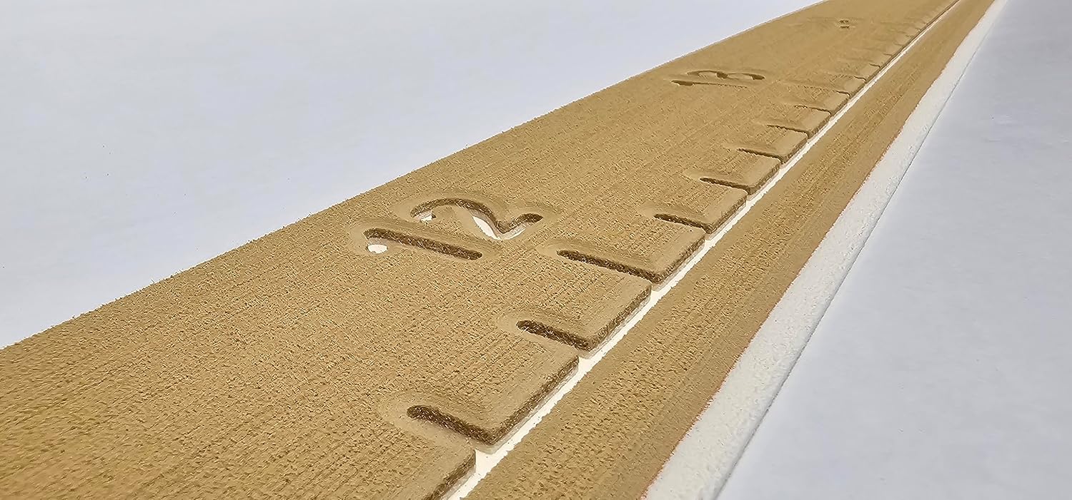 SeaDek Fish Ruler | Next Level | 36 inch Fish Measurement Tool | Perfect for Boats and Kayaks | Camel over Beach