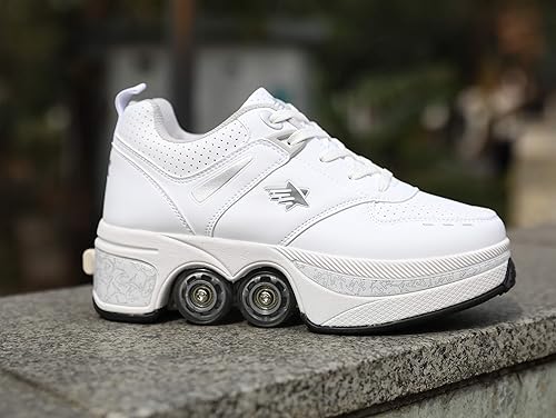 Miniatura 3 de Deformación Parkour Roller Shoes 4-Wheels Parkour Children's Park Walking Roller Skates