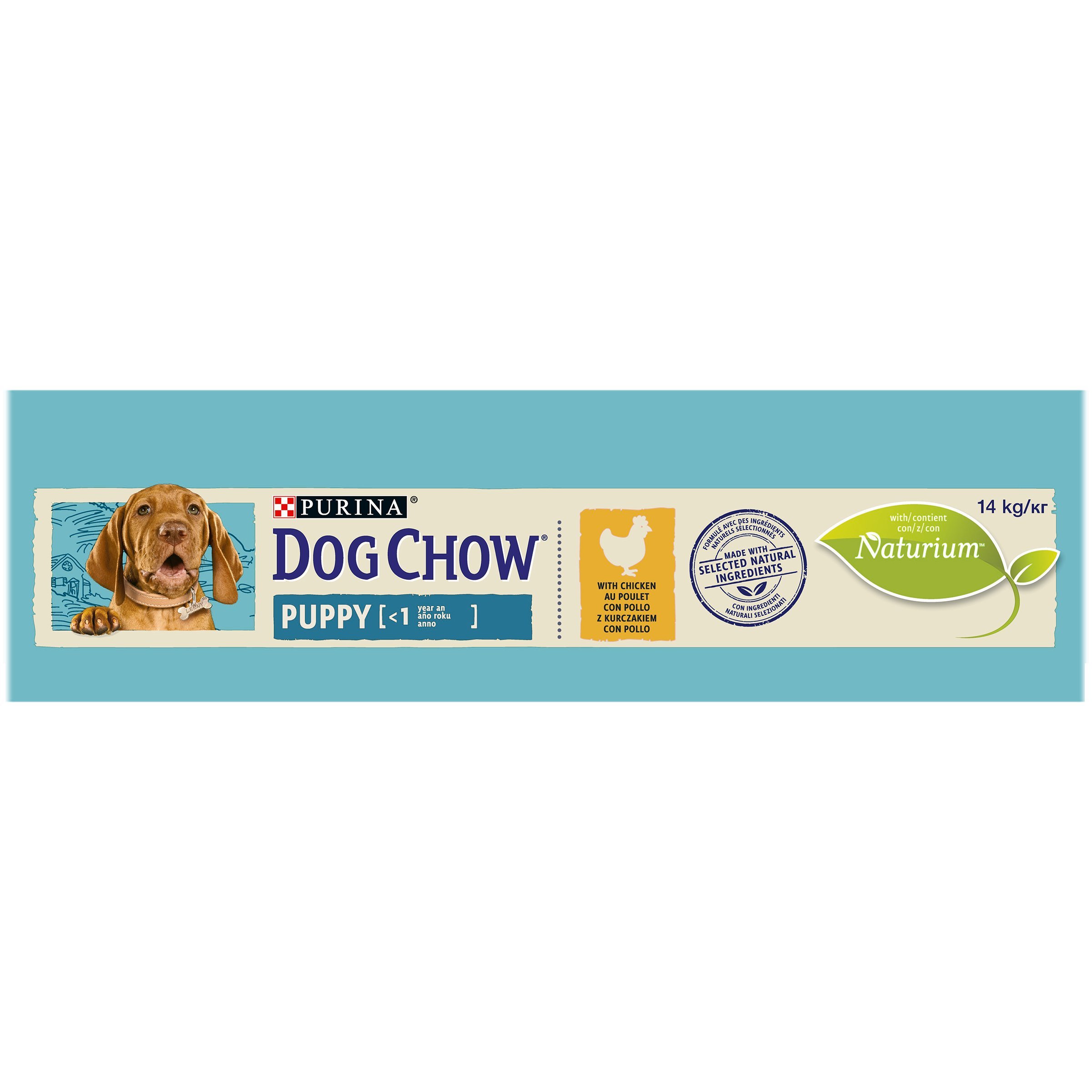 PURINA DOG CHOW | Chiot | Croquettes pour Chiot |Poulet| Lot de 1 | 14 kg | Sac