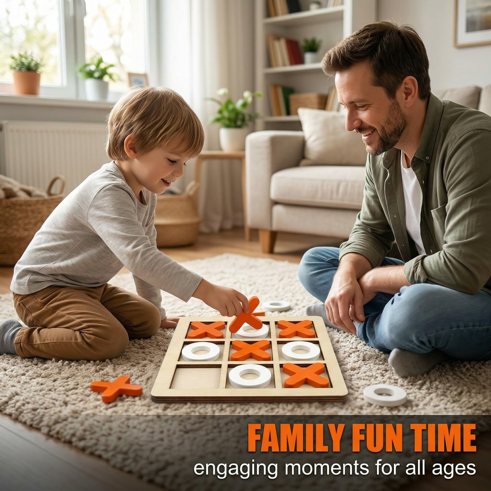 8 Pezzi Mini Puzzle Bambini in Legno, Gadget Compleanno Bambini, Regalini Fine Festa Invitati, Regalini per Alunni, Giochini per Feste di Compleanno,Puzzle Tic Tac Toe