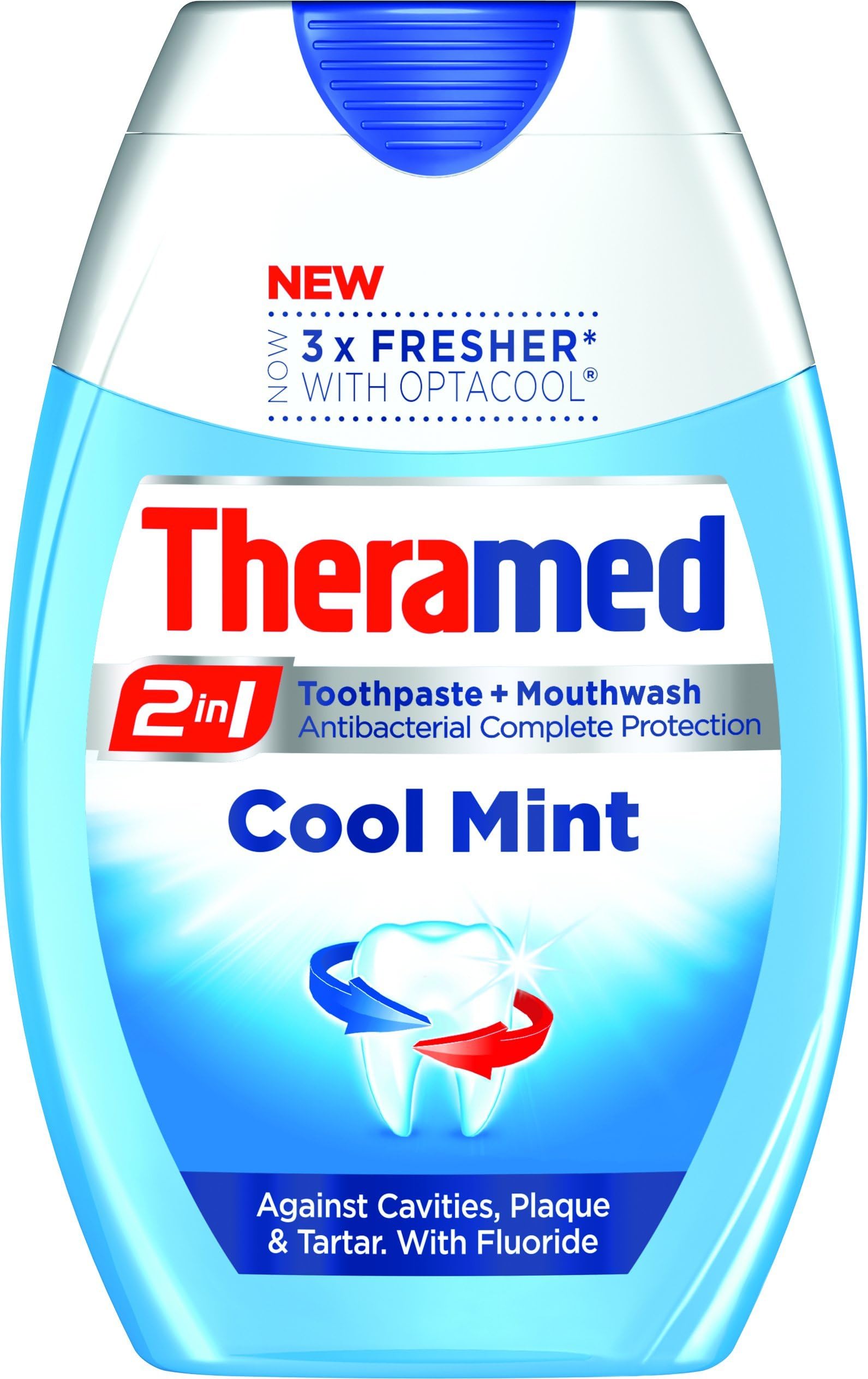 Theramed 75ml 2-in-1 Cool Mint Toothpaste (Pack of 12) (Packaging may Vary)