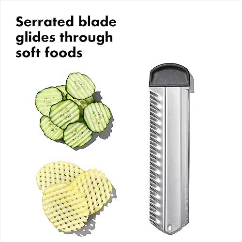 Vista 29 de OXO Steel Chef's Mandoline Slicer 2.0 y OXO Good Grips - Raspador y picador de acero inoxidable