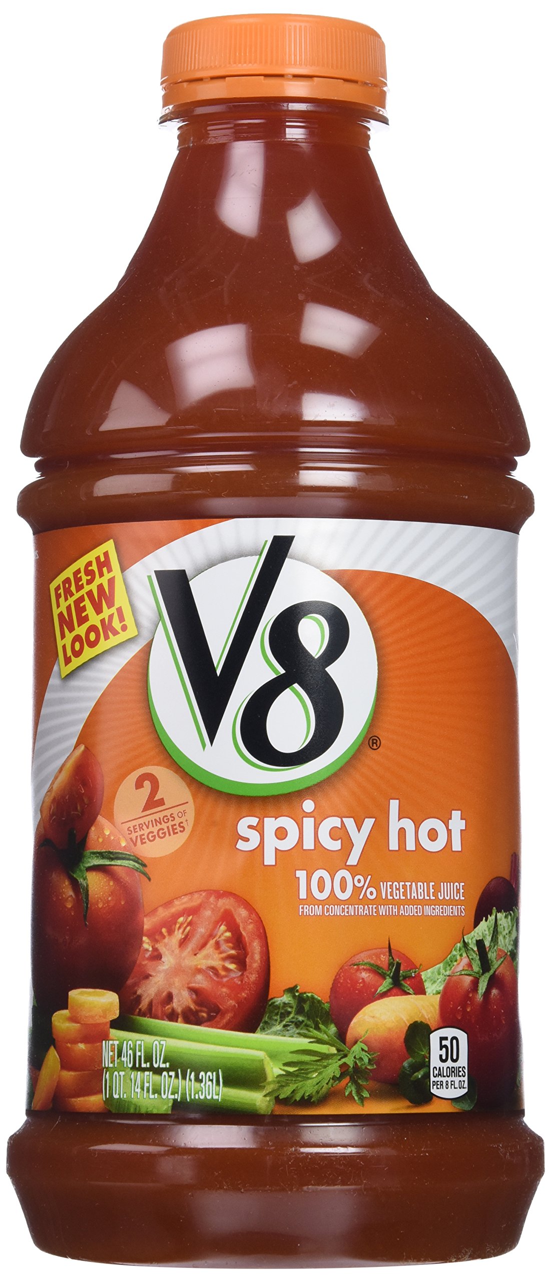Amazon.com : V8 Spicy Hot Vegetable Juice, 46 Ounce (Pack of 6