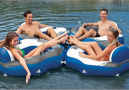 Miniatura 8 de Intex River Run Single Person Inflatable Connecting Lounge Tube