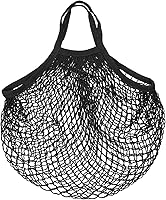 Vista 18 de MECCANIXITY Bolsa de malla de algodón reutilizable lavable malla malla bolsa organizador para frutas y verduras compras