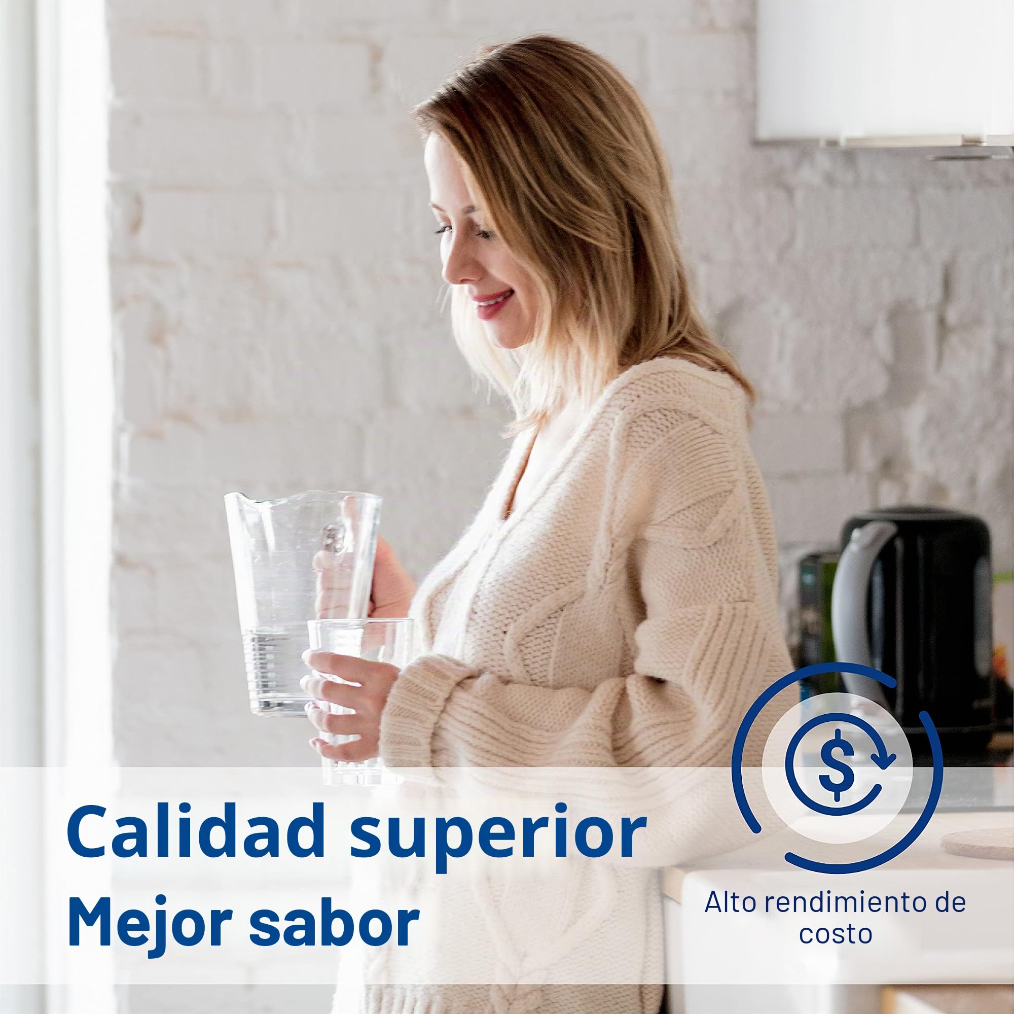 AQUA CREST 4396508 Filtros de Agua Frigorífico Compatible con Whirlpool (3) | Compatible con Whirlpool SBS002 4396508 481281729632 S20BRS SBS200SBS003 SBS001 461950271171 481281728986
