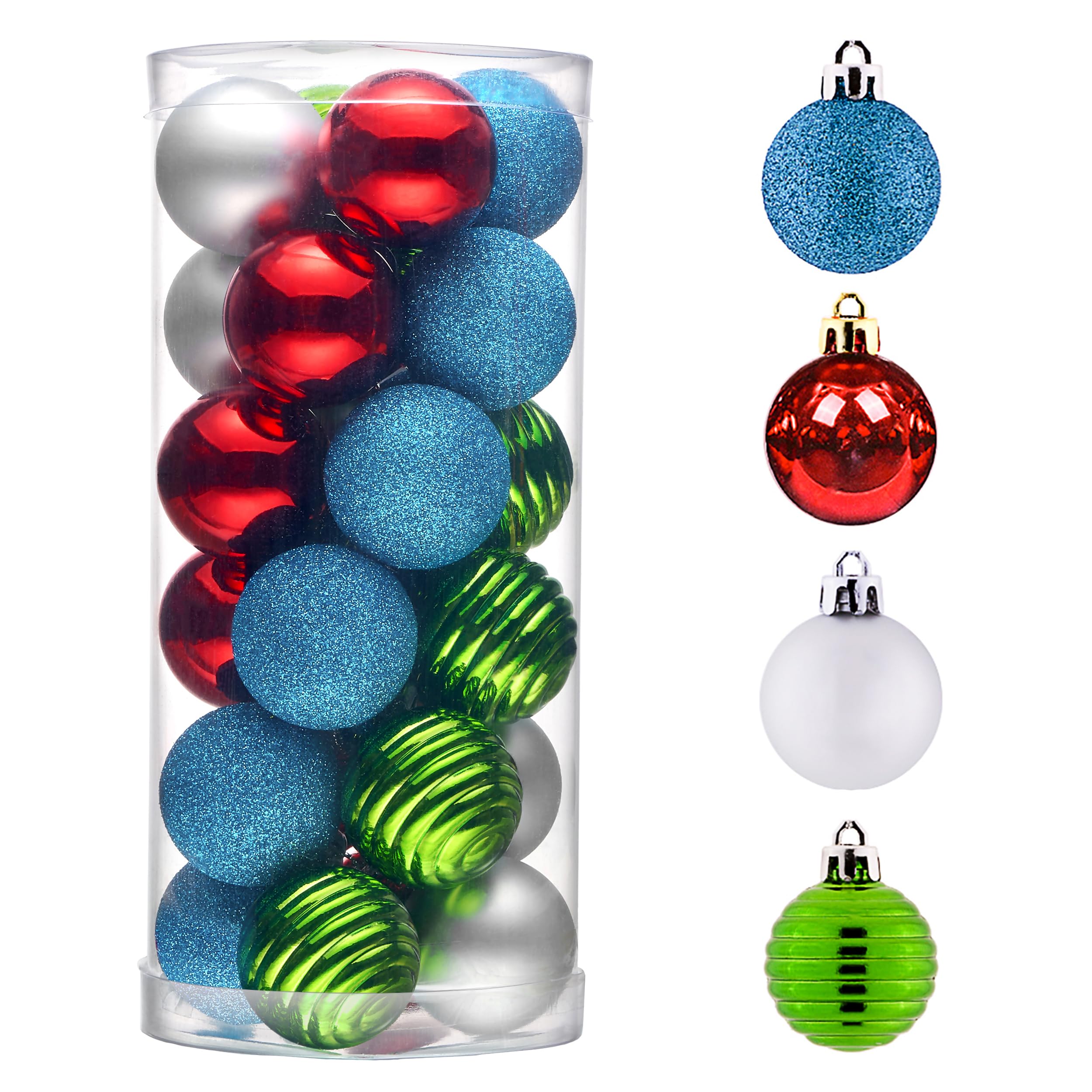 Christmas Tree Decorations Red And Blue