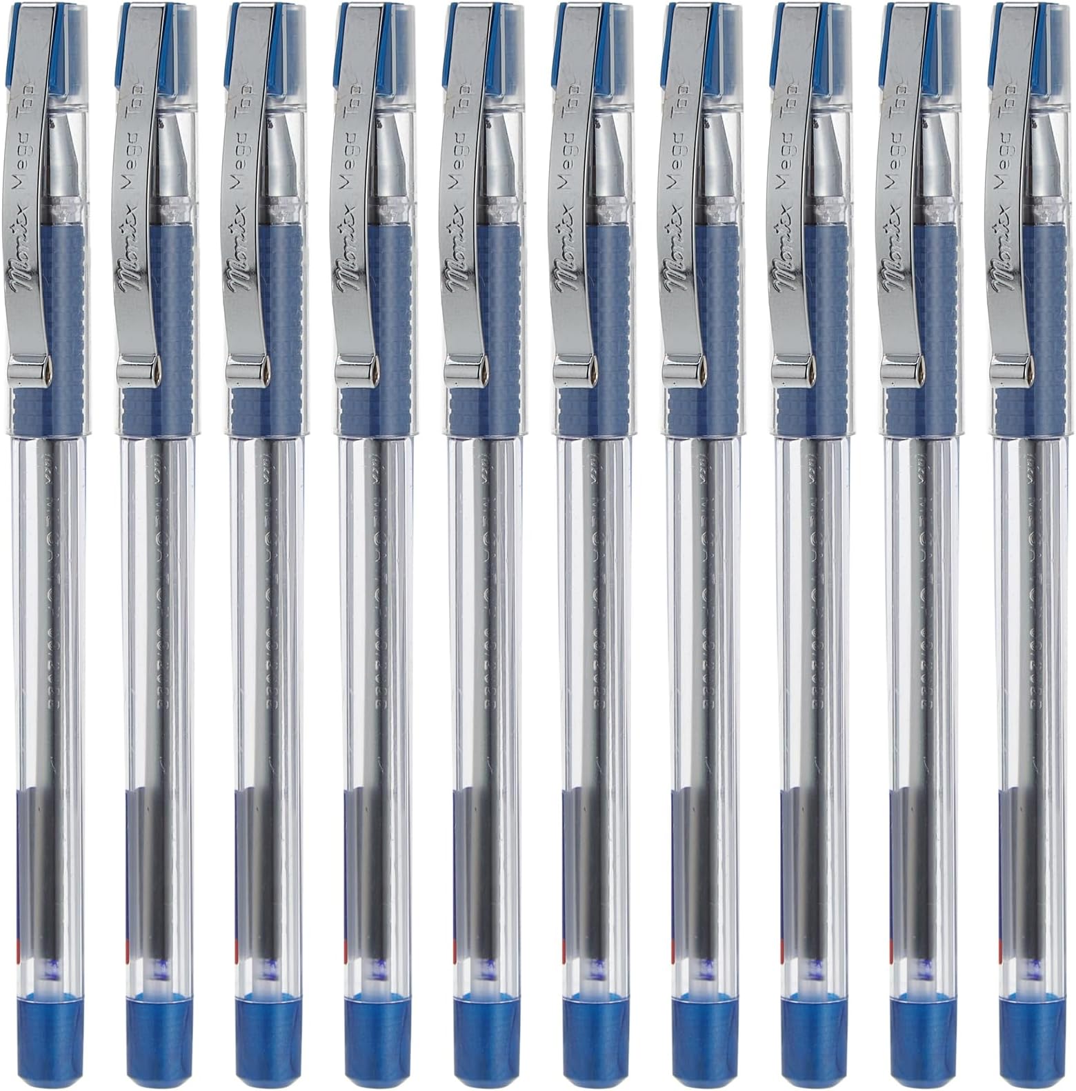 Mega Top Blue Ball Point Pen (10pcs) by Montex