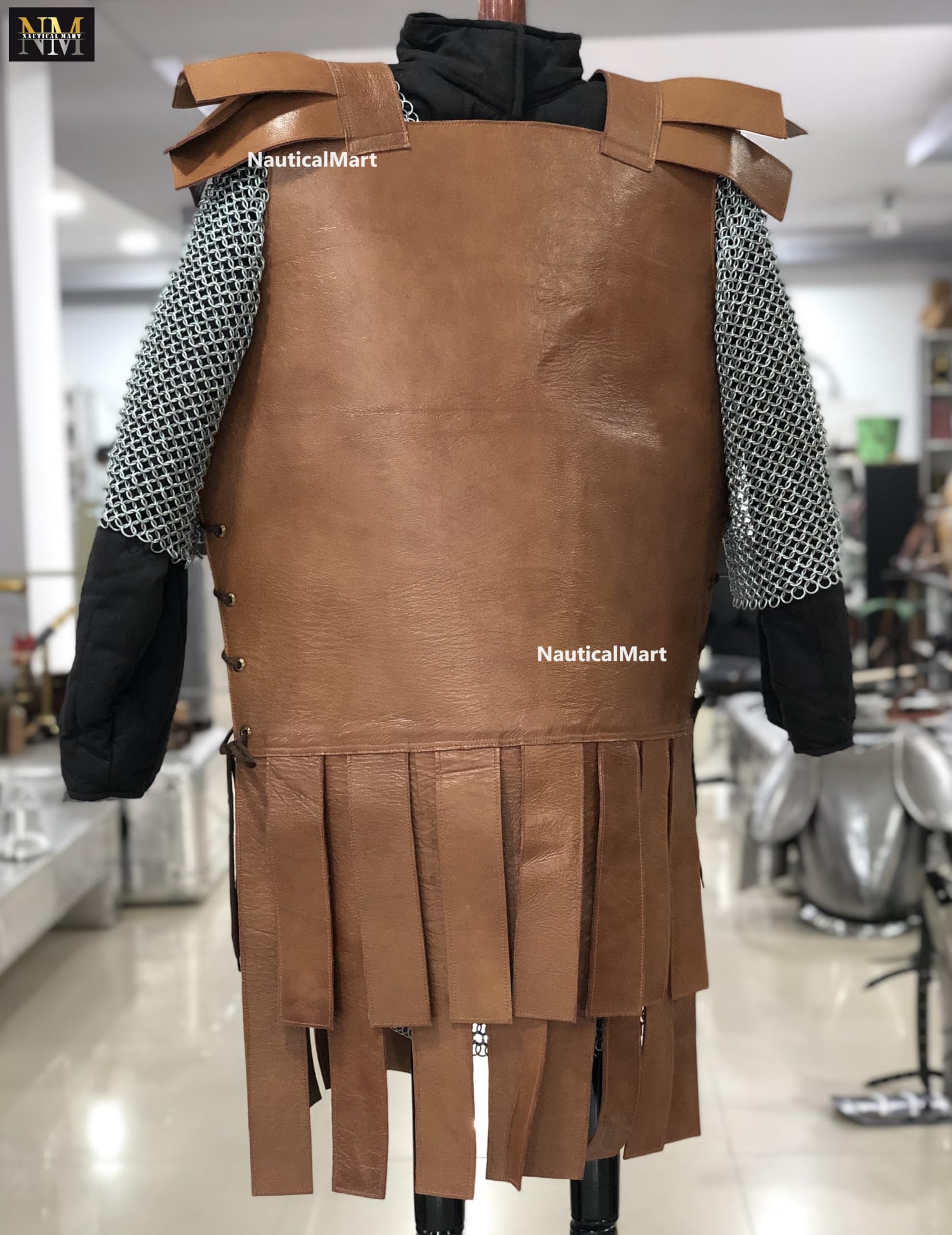 Black Armour Huscarl Cuirass Medieval Halloween Costume LARP Cosplay Knight Armor