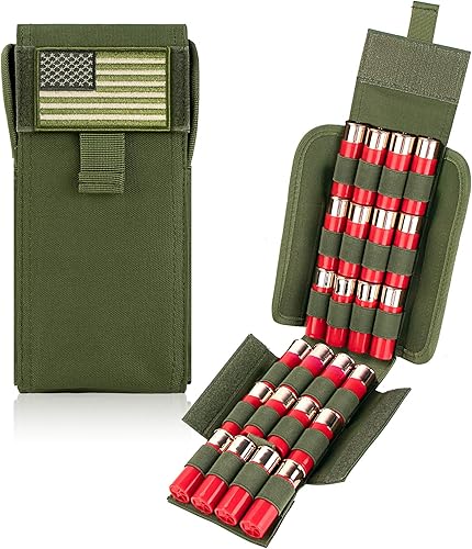 IronSeals 24 ronda escopeta escopeta para recarga de municiones soporte de acceso rápido Molle bolsa para calibre 1220G