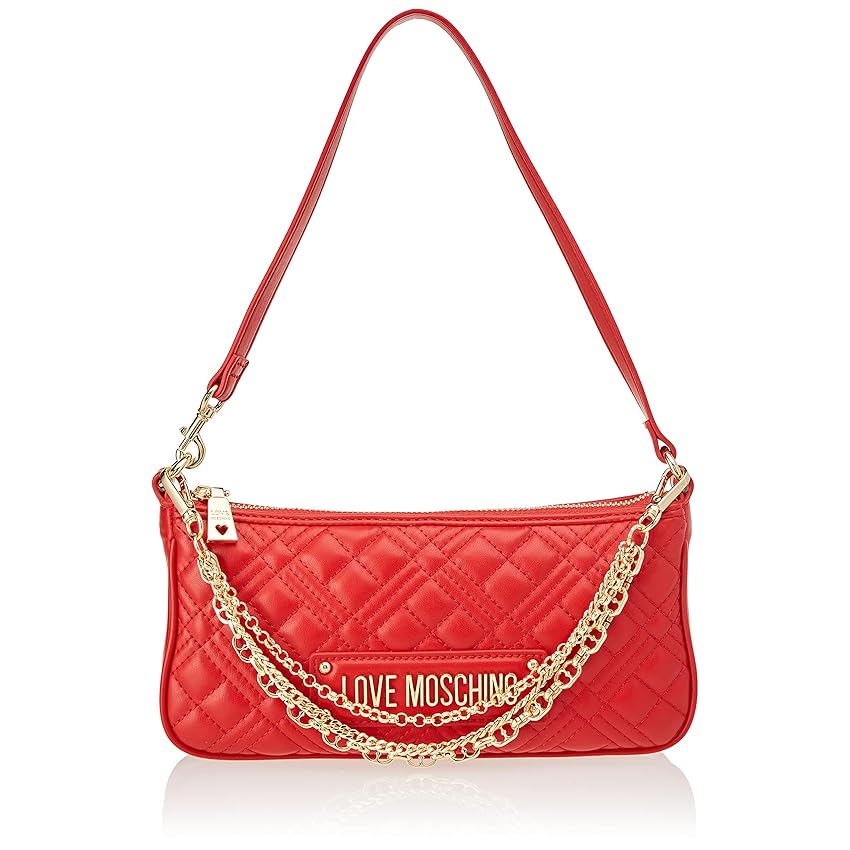 Love Moschino JC4258PP0GKA0, Borsa a Spalla, Donna, Rosso, Taglia unica