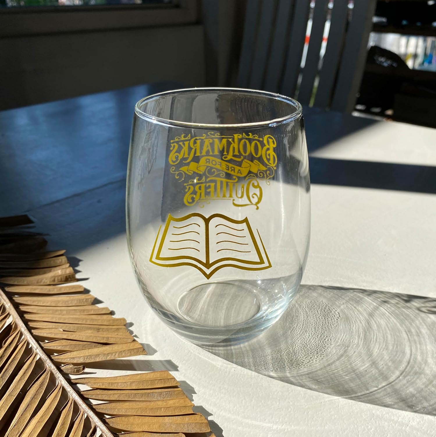 Bad Bananas Book Lovers Gifts - 21 oz Stemless Wine Glass