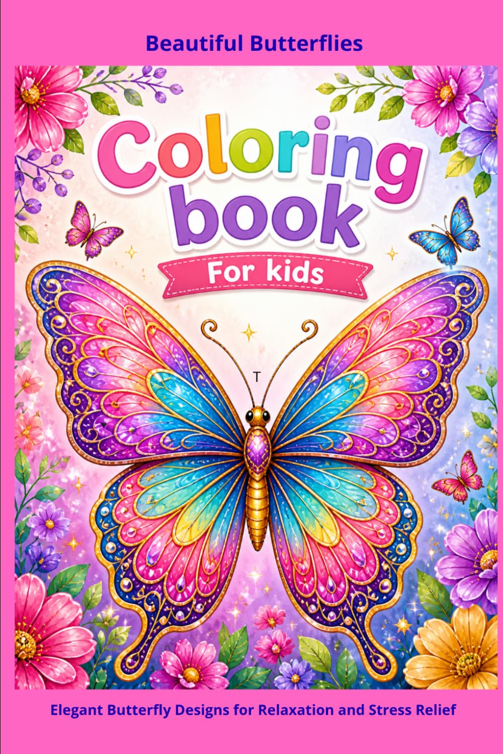 Beautiful Butterflies Coloring Book