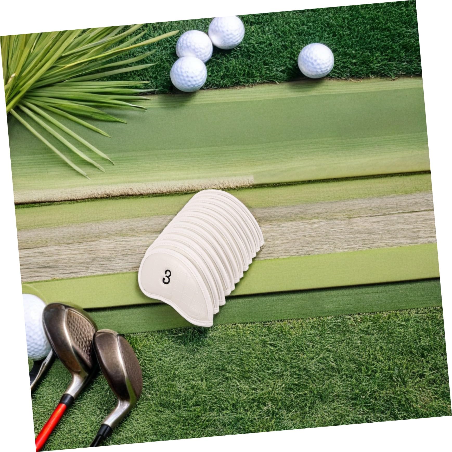 12 Piezas Fundas de Golf para Palos con Números Cubiertas de PVC Resistente para Driver de Fairway y Putter Protección Duradera y Organización para Clubes de Golf