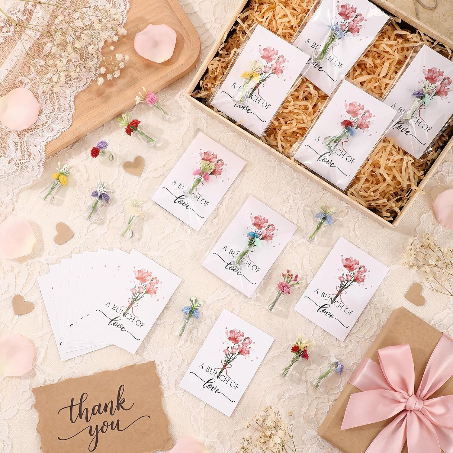 Bucherry 30 Set Mini Flower Vase Fridge Magnets Gifts Bulk image 5