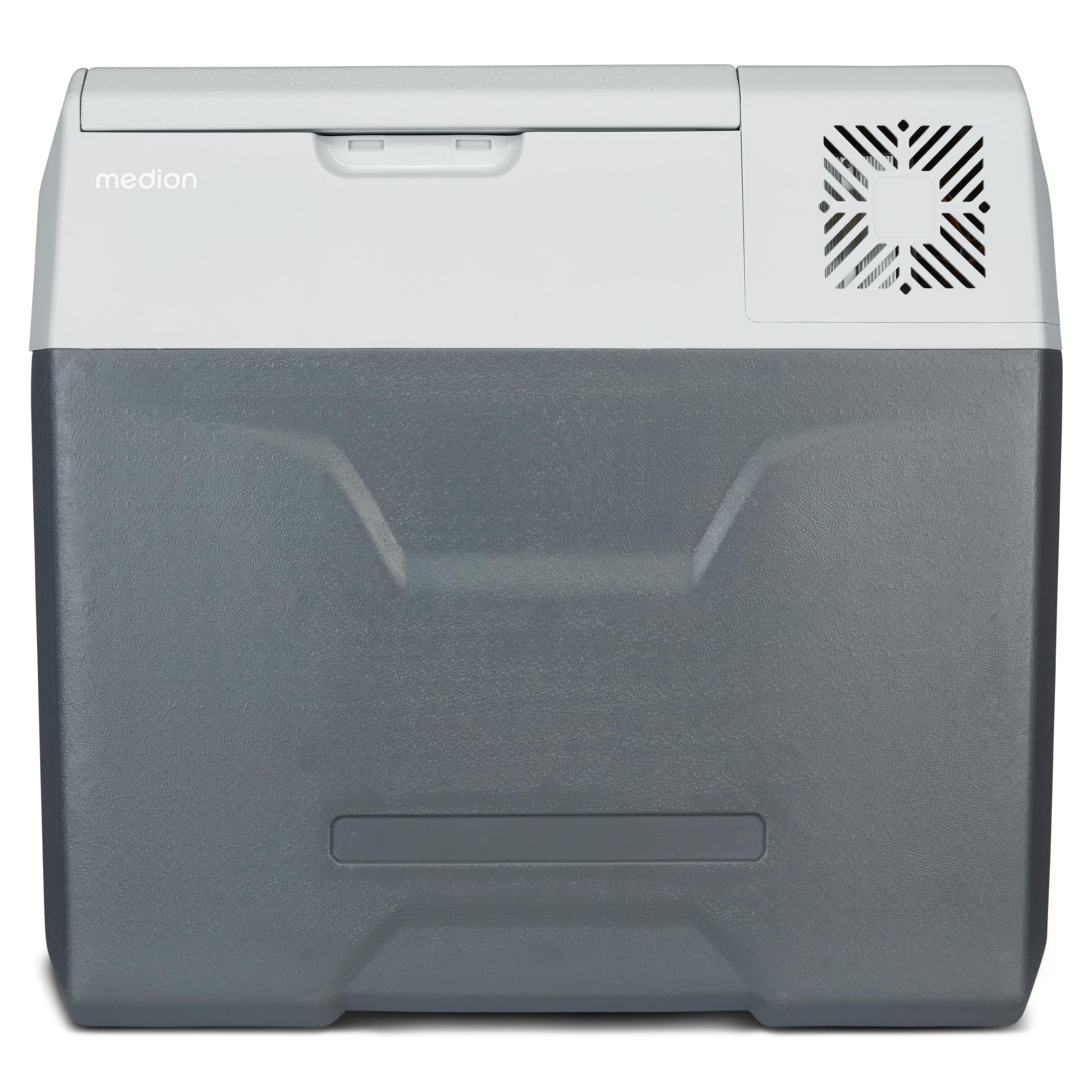 MEDION mobile elektrische Kompressor Kühlbox (50L Kapazität, elektrisch, Mini Kühlschrank & Gefrierbox, USB, 230V 12V 24V KFZ Adapter, für Auto LKW Wohnwagen Camping Boot Garten Festival, MD13112)