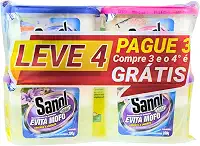 Sanol Evita Mofo Sec Leve 4 Pague 3 - 1 Neutro/ 2 Lavanda/ 1 Baby 4 X 100G Colorido 4 X 100 G