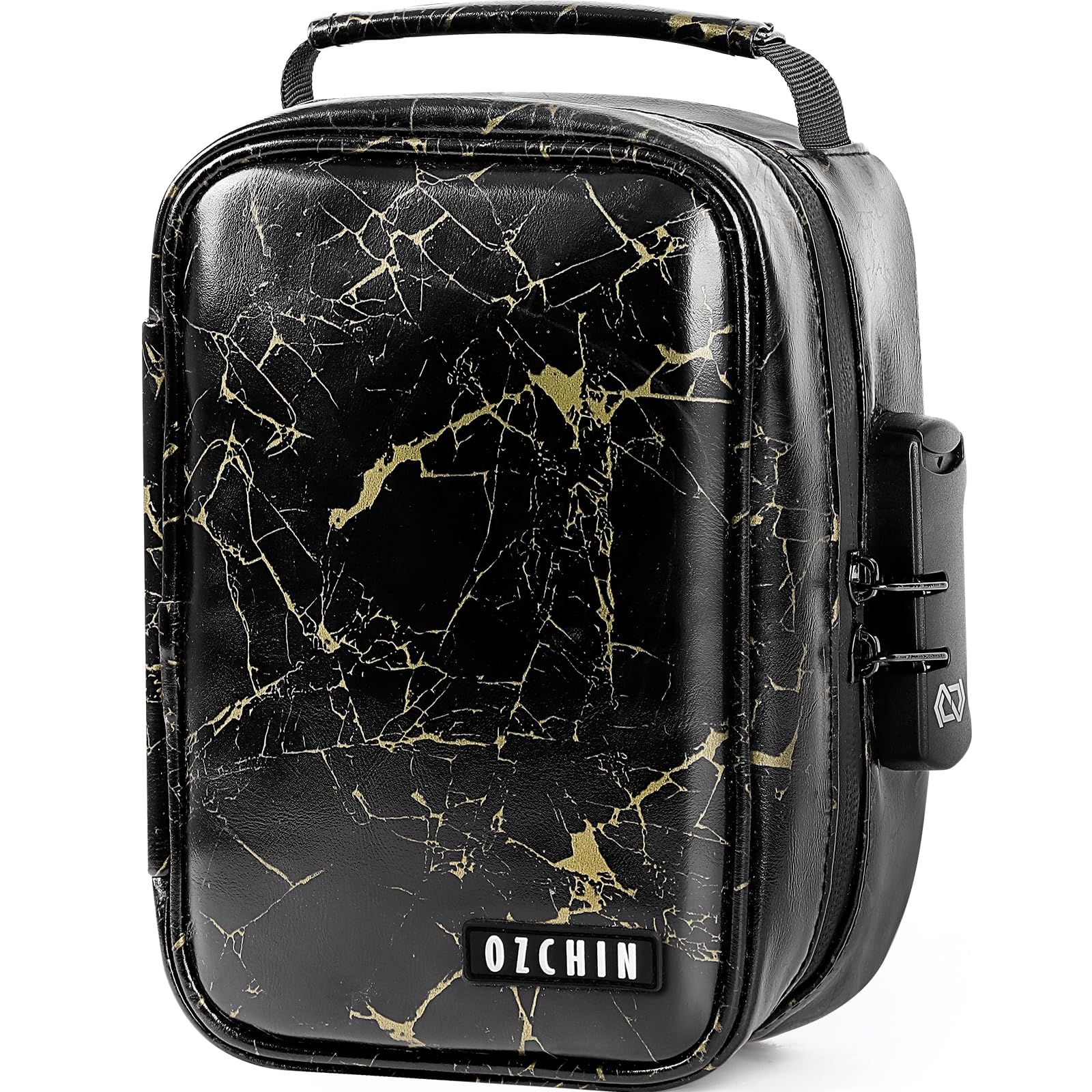 OZCHIN Smell Proof Bag with Combination Lock File Organizer Case Container Medicine Odorless Storage Lock Box Great Gift for Friend
