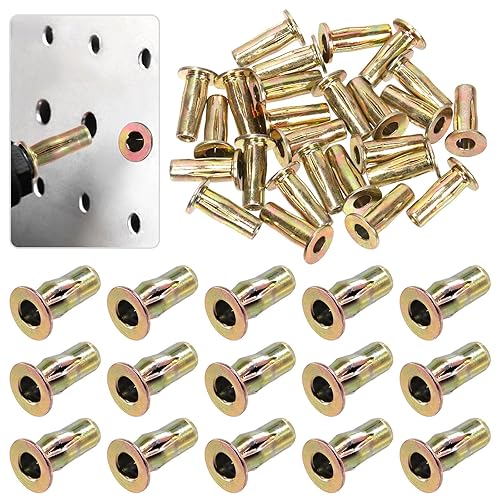 Kit de tuercas remachadoras M4 de agarre múltiple, tuerca remachadora de acero al carbono chapada en zinc, tuerca de remache de alta resistencia,