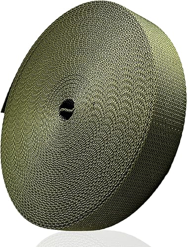 ADALT LION Correa de nailon de 1 pulgada de ancho, correa pesada de 12 yardas, correas de nailon para reparación de equipos de bricolaje en