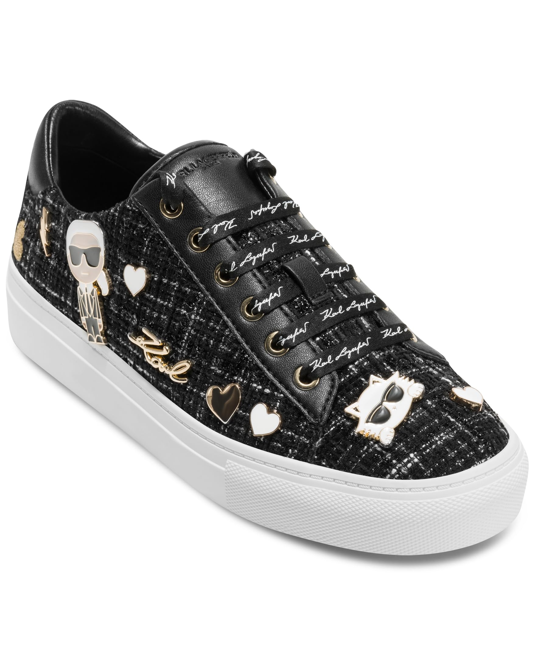 Karl Lagerfeld Womens Iconic Cate Pins Sneaker Mule