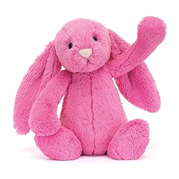 【】 Bashful Pink Bunny Medium Jellycat Bashful Hot Pink Bunny Medium