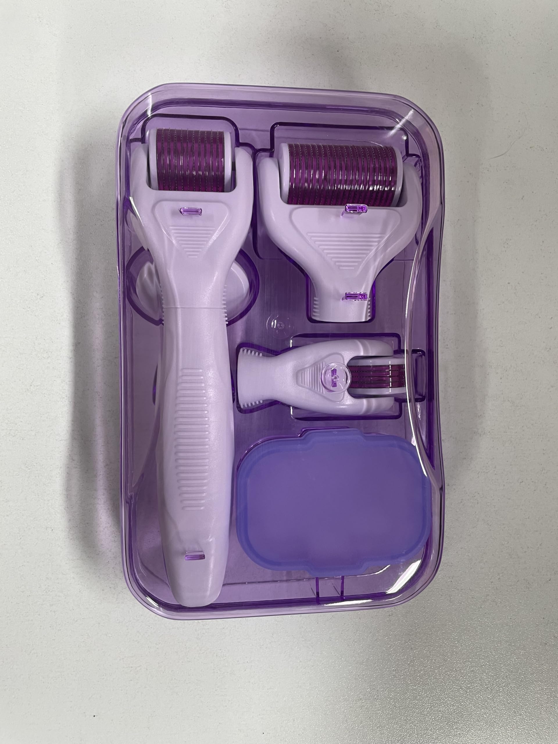 6 in 1 Derma Roller Kit for Face and Body - 0.25mm and 0.3mm Micro