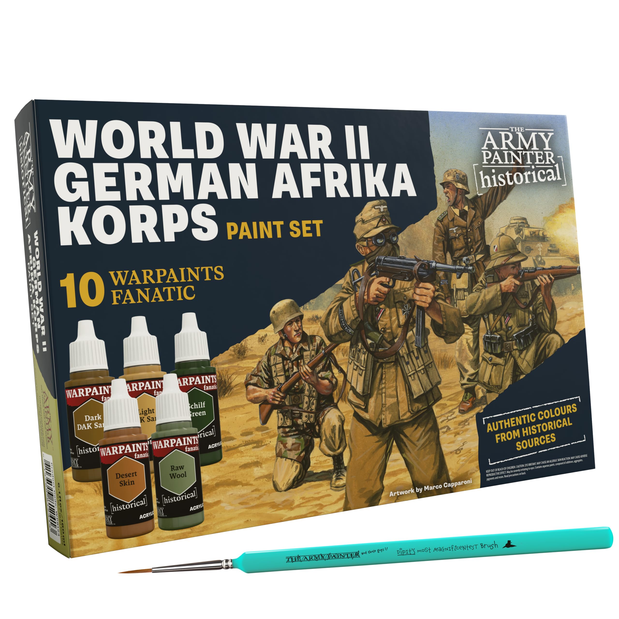 The Army Painter, Historical: WWII German Afrika Korps Combo, 10x18ml Paint