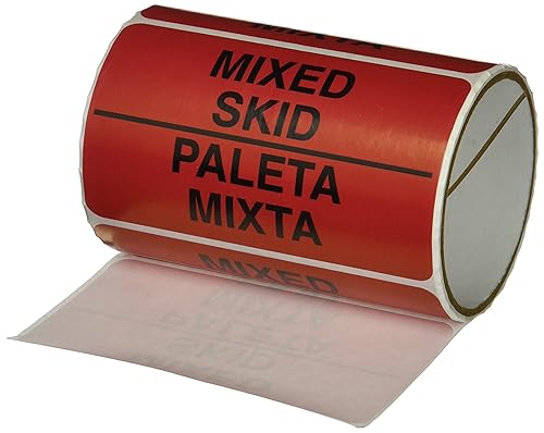 TapeCase Etiqueta "Mixed Slip  Paleta Mixta" - 50 por paquete (1 paquete)