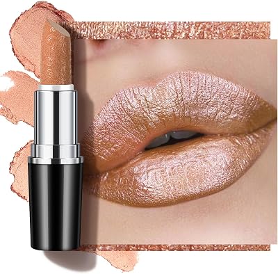 Anglicolor Metallic Gold Lipstick,Hydrating Creamy Formula For Soft