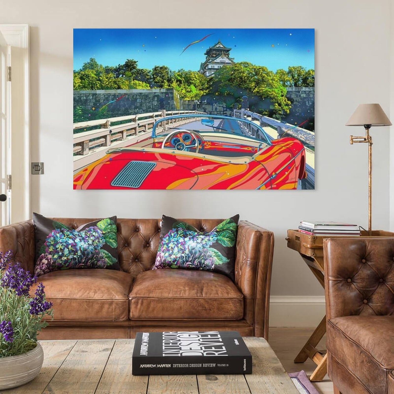 Amazon.co.jp: 鈴木英人の作品 《アート ポスター金の鯱への架け橋