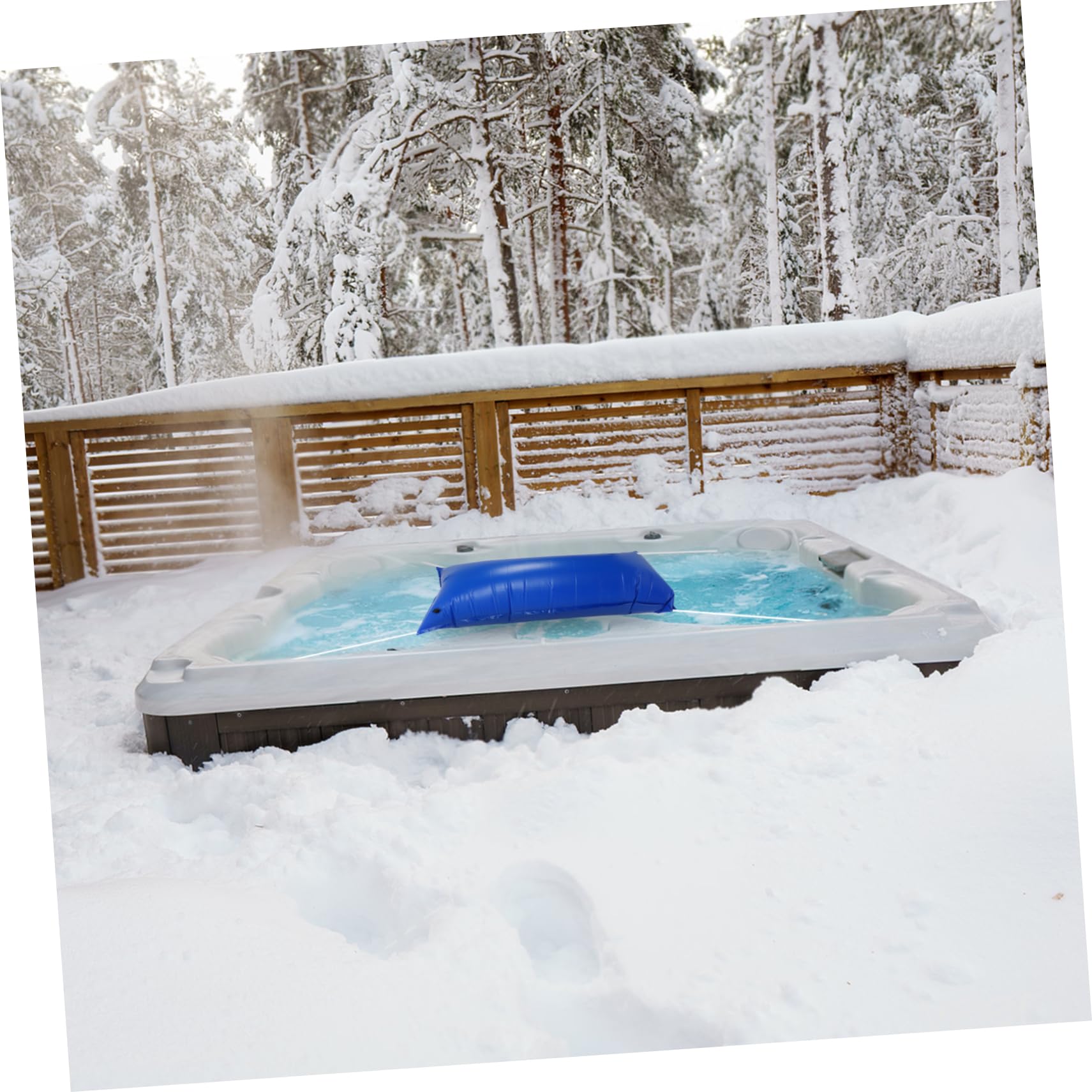 Oreillers de Piscine en PVC pour Hivernage, Coussins Gonflables 120x240cm, Renforcés pour Protection Le Gel et Fuite d'eau, pour Fermeture Hivernale