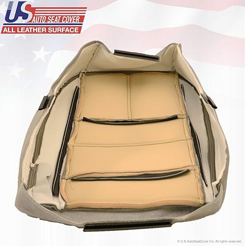 Miniatura 5 de 2008 2009 2010 para Ford F350 Lariat Driver parte inferior de cuero de repuesto cubierta de asiento marrón