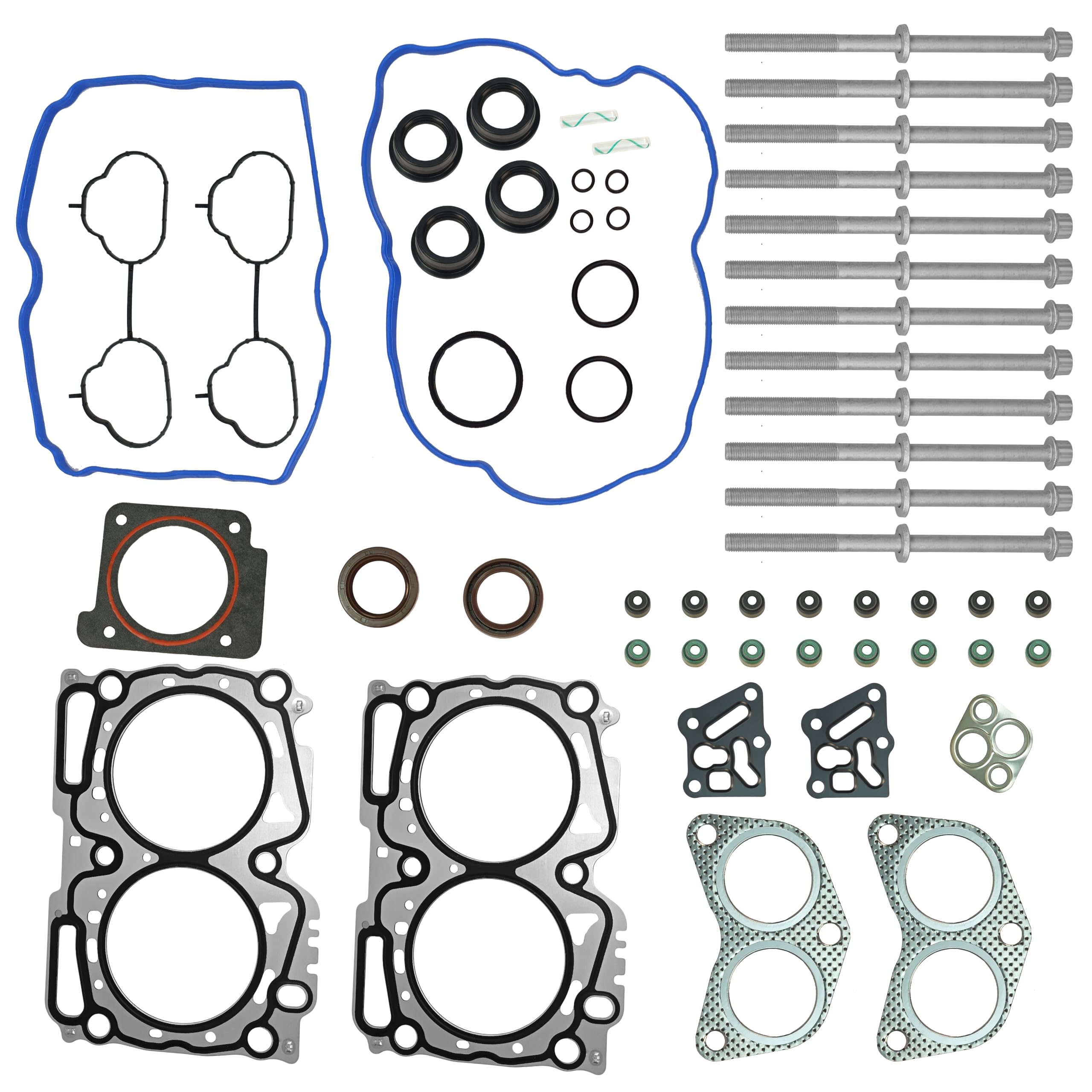 Photo 1 of MTKHMN HS26531PT-3 Cylinder Head Gasket Set & ES72212 Head Bolts with Washers Compatibility with Subaru Legacy 2012-2010, for Subaru Outback 2012-2010, 2.5L H4 SOHC HGS4350 HSD2913