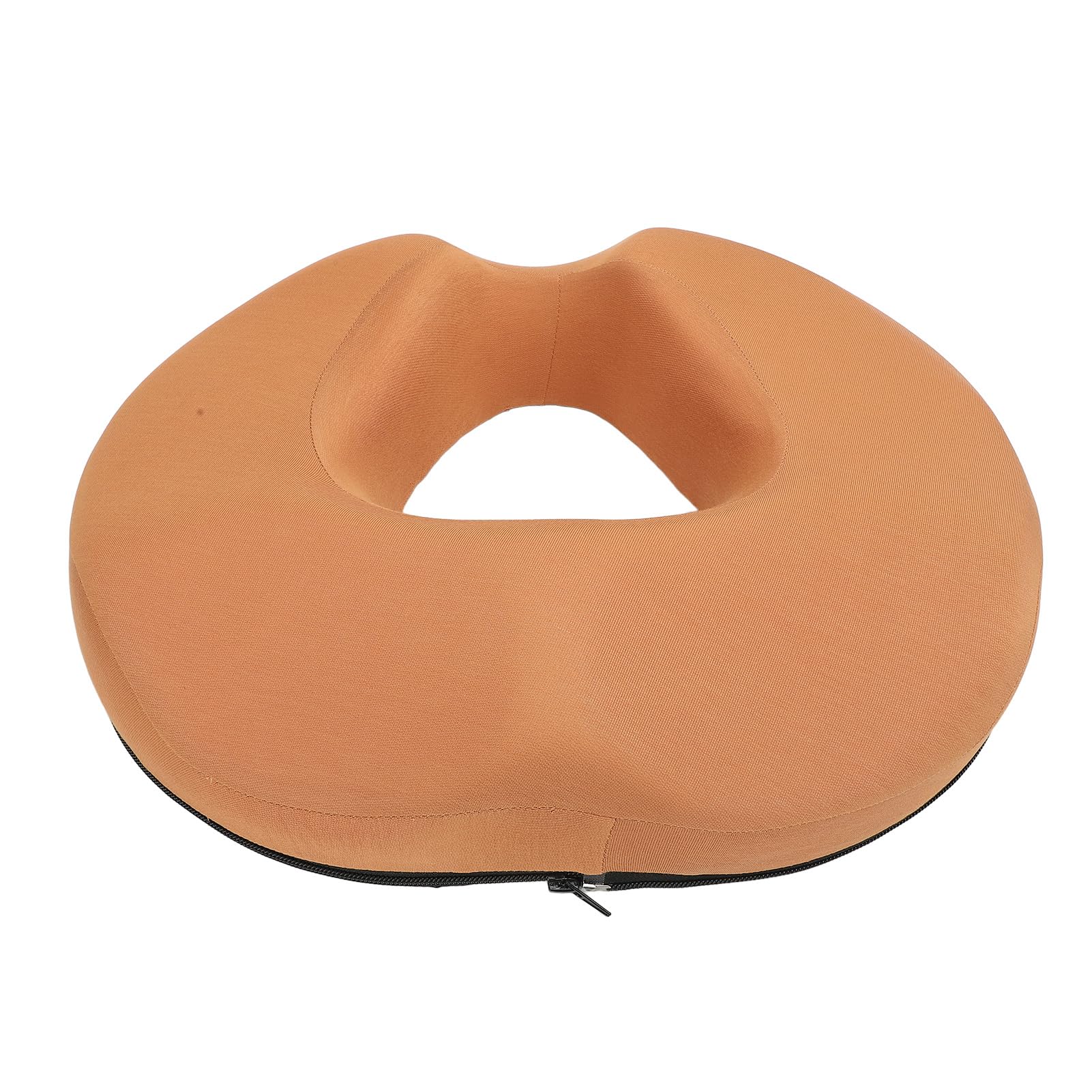 Bediffer Cuscino a Ciambella Cuscino di Supporto per il Coccige Confortevole e Traspirante per Casa Ufficio, Design Ergonomico in Lattice, 1 unità (Arancia)