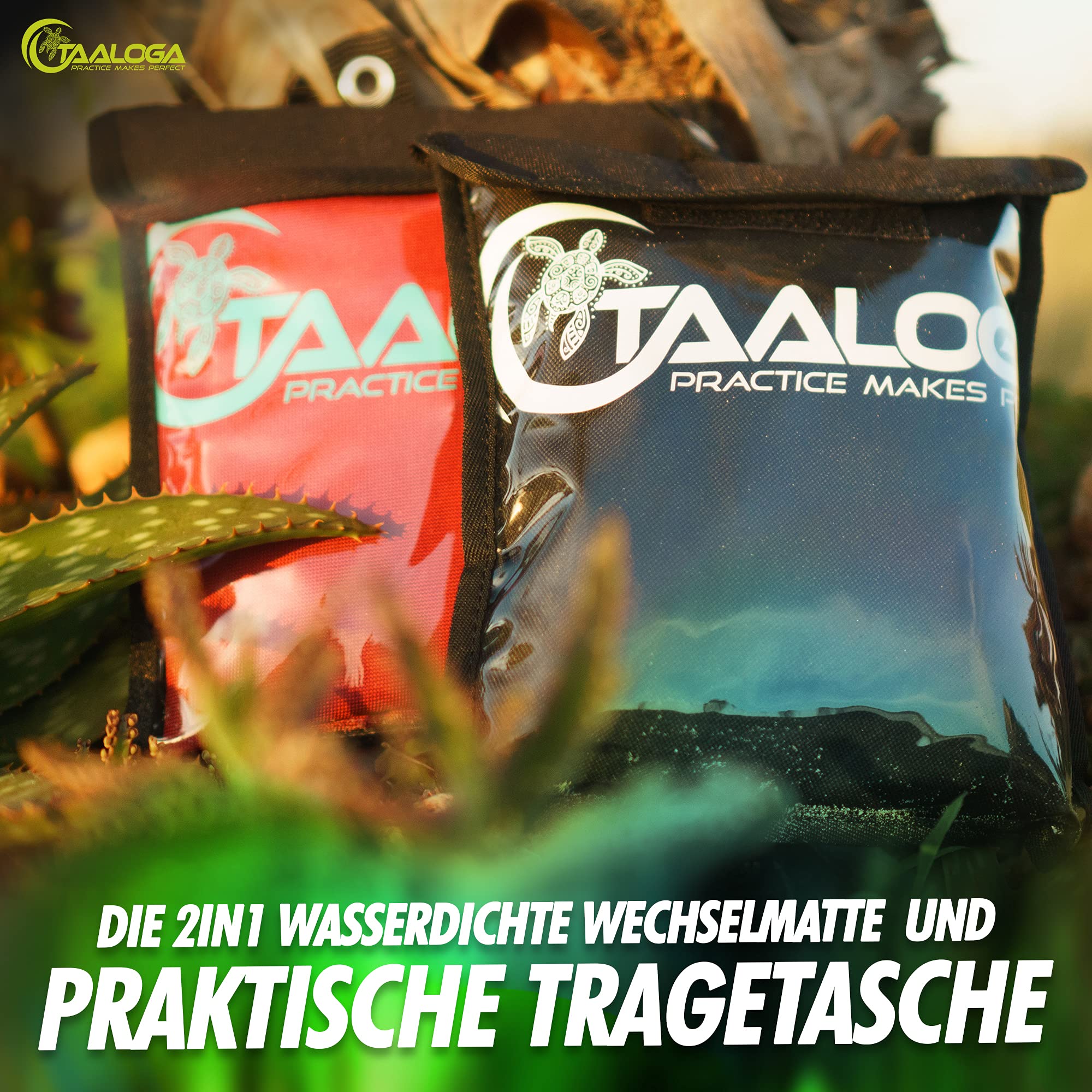 Tapis de rechange TAALOGA® pour mettre et enlever la combinaison en néoprène - Sac de transport idéal pour tous les objets humides après la natation, le ski, le surf ou le triathlon.