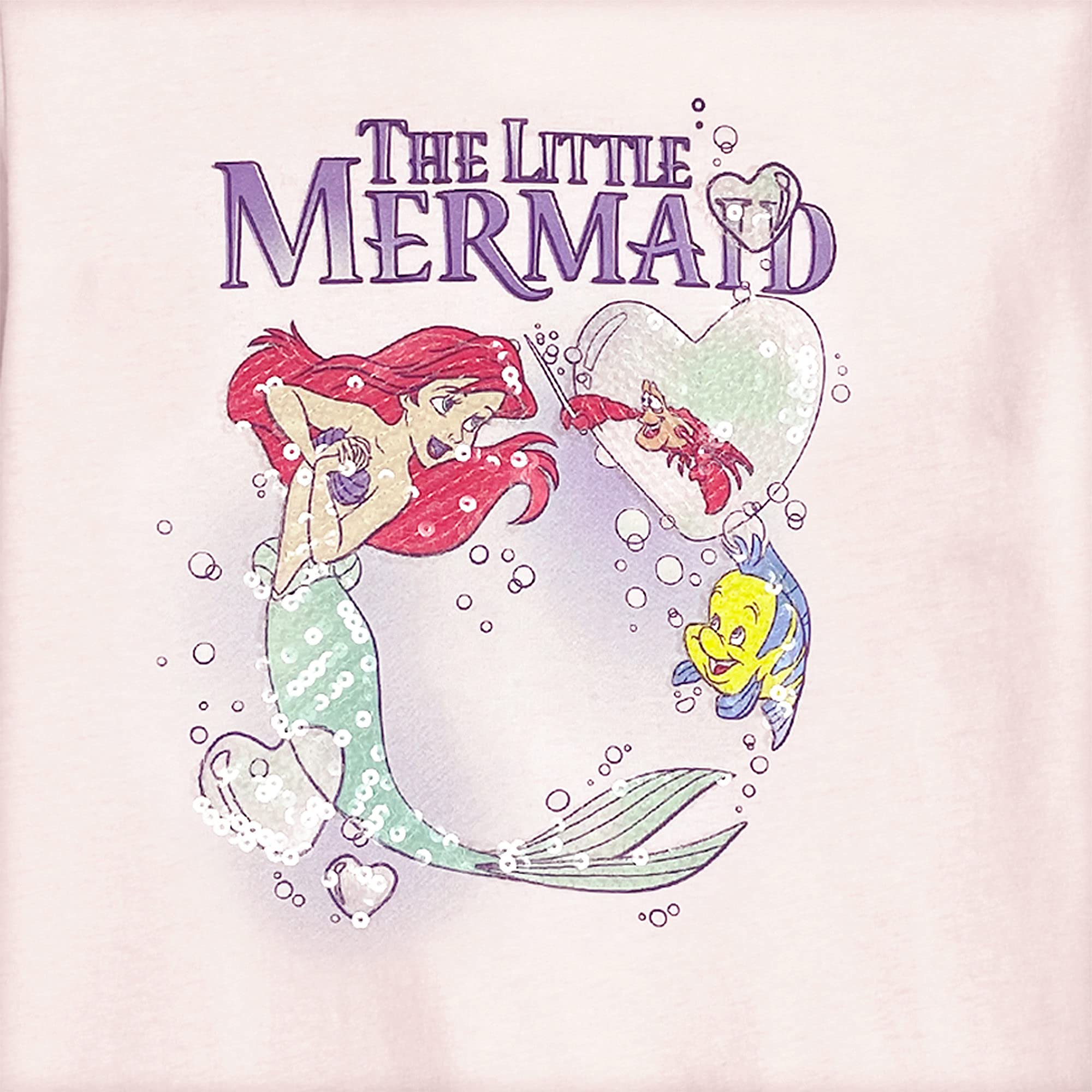 Disney The Little Mermaid Langarm-T-Shirt mit Pailletten für Mädchen