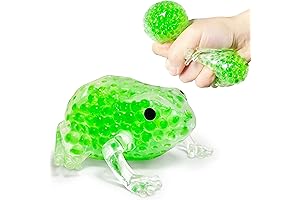 Green Frog Stress Relief Balls (1 Pack) Squishy Toys for Adults, Stretch...